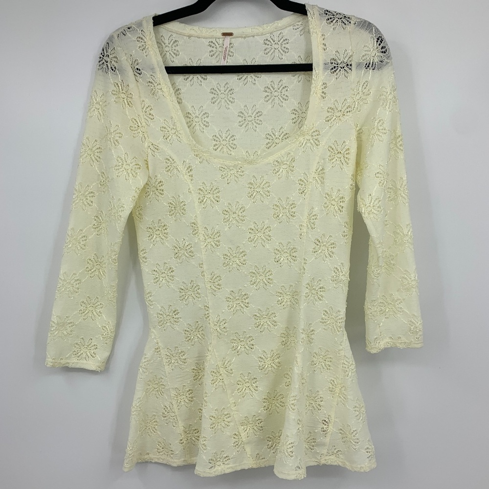 Free People tunic medium‎ boxy scoop square neck